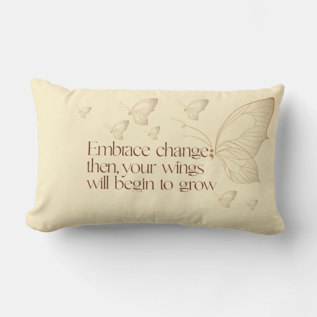 Embrace Change Lumbar Pillow Kussen (Voorkant)