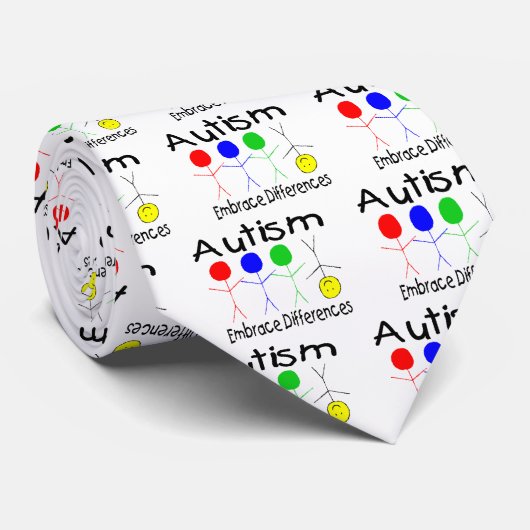 Embrace Differences (People) Stropdas (Opgerold)