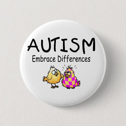 Embrace Differences (PY) Ronde Button 5,7 Cm (Voorkant)