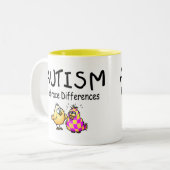 Embrace Differences (PY) Tweekleurige Koffiemok (Voorkant links)
