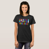 Embrace Diversity Cat Hands LGBTQIA+ Pride LGBT 1 T-shirt (Voorkant volledig)