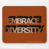 Embrace Diversity Mousepad Muismat (Voorkant)