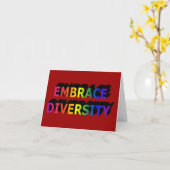 Embrace Diversity Notecard Kaart (Gele Bloem)