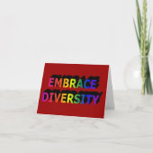 Embrace Diversity Notecard Kaart (Voorkant)