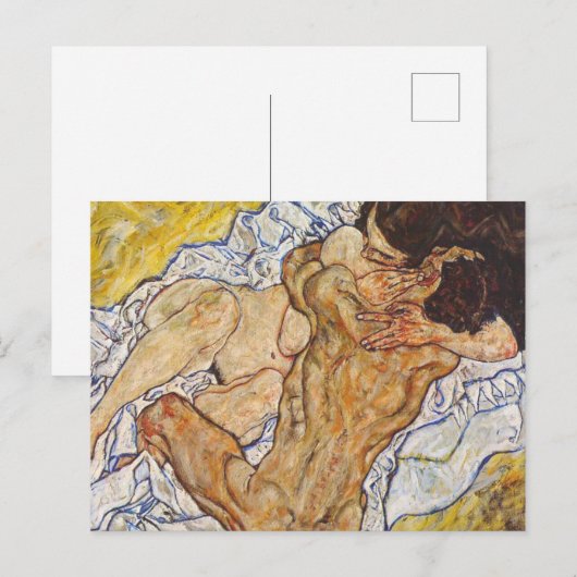 Embrace Egon Schiele Briefkaart (Voorkant / Achterkant)