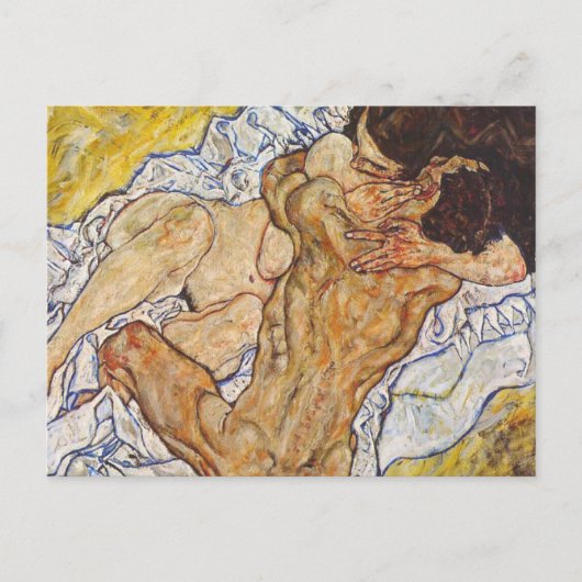 Embrace Egon Schiele Briefkaart (Voorkant)