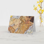 Embrace Egon Schiele Kaart (Gele Bloem)