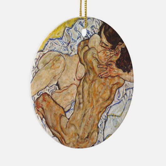 Embrace Egon Schiele Keramisch Ornament (Rechts)