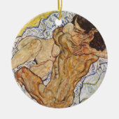 Embrace Egon Schiele Keramisch Ornament (Voorkant)