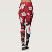 Embrace Elegance: Japanse kersenbloesem Leggings (Achterkant)