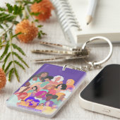 Embrace Equity - Happy Women's Day 2023 Sleutelhanger (Voorkant Rechts)