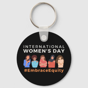 Embrace Equity International Women's Day 2023 Sleutelhanger