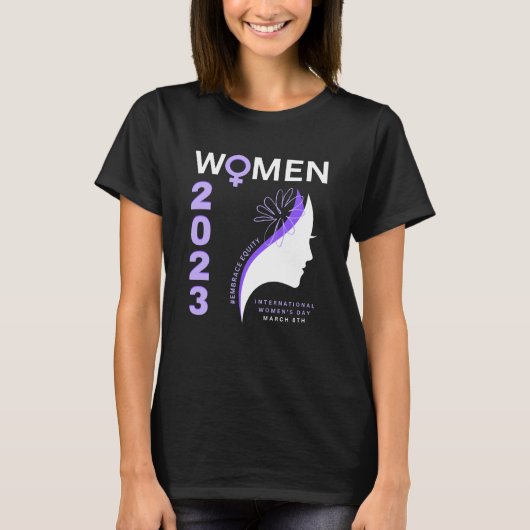 Embrace Equity International Women's Day 2023 T-shirt (Voorkant)