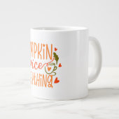 Embrace Fall Vibes with Our Pumpkin Spice Everythi Grote Koffiekop (Voorkant rechts)