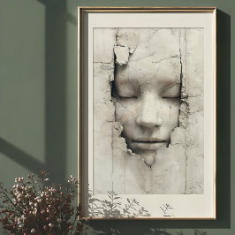 Embrace: het gezicht binnen de muur poster