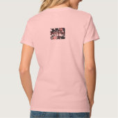 'Embrace HIS Grace' Dames Roze V-Neck T-shirt (Achterkant)