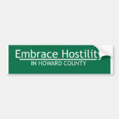 Embrace Hostility Bumpersticker (Voorkant)