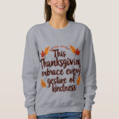 Embrace Kindness This Thanksgiving | Inspirationaa Trui (Voorkant)