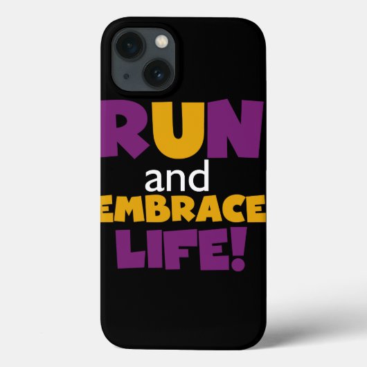 Embrace Life Paars Yellow Case-Mate iPhone Case (Achterkant)