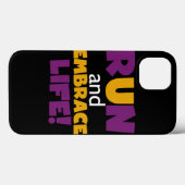 Embrace Life Paars Yellow Case-Mate iPhone Case (Achterkant (horizontaal))