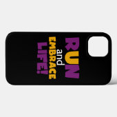 Embrace Life Paars Yellow Case-Mate iPhone Case (Achterkant (horizontaal))
