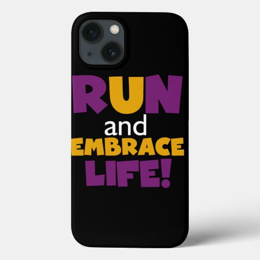 Embrace Life Paars Yellow Case-Mate iPhone Case (Achterkant)