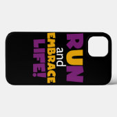 Embrace Life Paars Yellow Case-Mate iPhone Case (Achterkant (horizontaal))