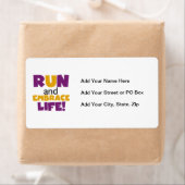 Embrace Life Paars Yellow Etiket (Insitu)