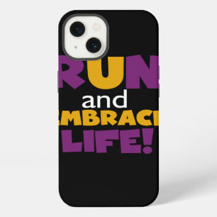 Embrace Life Paars Yellow iPhone 13 Hoesje