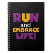 Embrace Life Paars Yellow Notitieboek (Voorkant)