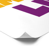 Embrace Life Paars Yellow Poster (Hoek)