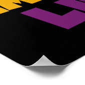 Embrace Life Paars Yellow Poster (Hoek)