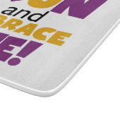 Embrace Life Paars Yellow Snijplank (Hoek)