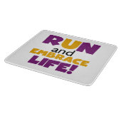 Embrace Life Paars Yellow Snijplank (Hoek)