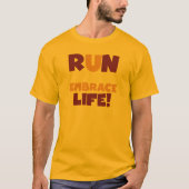 Embrace Life Paars Yellow T-shirt (Voorkant)