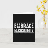 Embrace Masculinity Mannen Gym Kaart (Gele Bloem)
