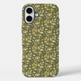 Embrace Nature with Elegant Floral Patterns iPhone 16 Plus Hoesje