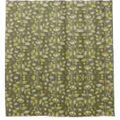 Embrace Nature with Elegant Floral Patterns Douchegordijn (Voorkant)