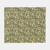 Embrace Nature with Elegant Floral Patterns Fleece Deken (Voorkant (Horizontaal))