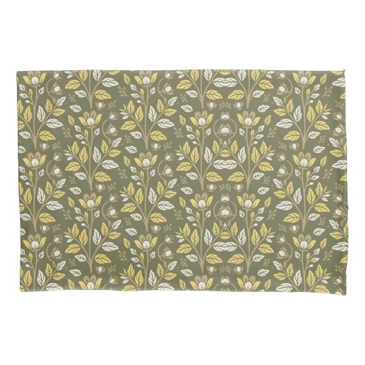 Embrace Nature with Elegant Floral Patterns Kussensloop (Voorkant-Links)