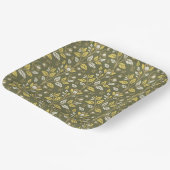 Embrace Nature with Elegant Floral Patterns Papieren Bordje (Gebogen)