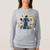 Embrace Nature's Harmony | Modern Gardener Silhoue T-shirt (Voorkant)