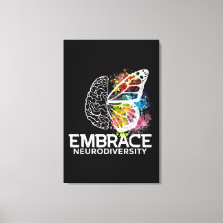 Embrace Neurodiversity - and awareness Canvas Afdruk