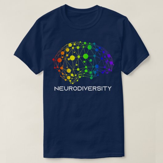Embrace Neurodiversity Autism ADHD ASD Brain Srews T-shirt (Design voorkant)