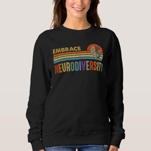 Embrace Neurodiversity Autism Awareness Adhd Adhd  Trui (Voorkant)