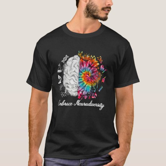 Embrace Neurodiversity Autism Awareness ASD Men Wo T-shirt (Voorkant)