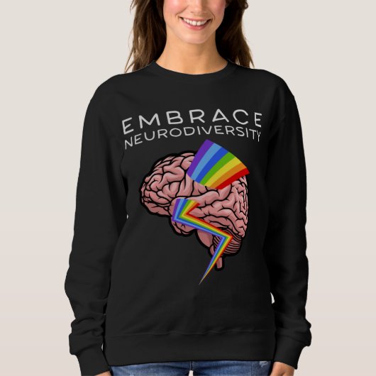Embrace Neurodiversity Autism Awareness ASD Men Wo Trui (Voorkant)