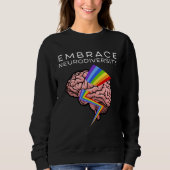 Embrace Neurodiversity Autism Awareness ASD Mental Trui (Voorkant)