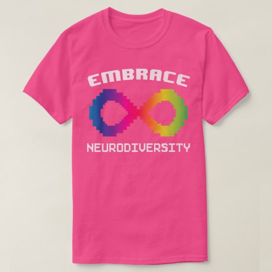 Embrace Neurodiversity Autisme ADHD ASD Rainbow Br T-shirt (Design voorkant)