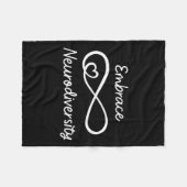 Embrace Neurodiversity Autisme Awareness Teacher M Fleece Deken (Voorkant (Horizontaal))